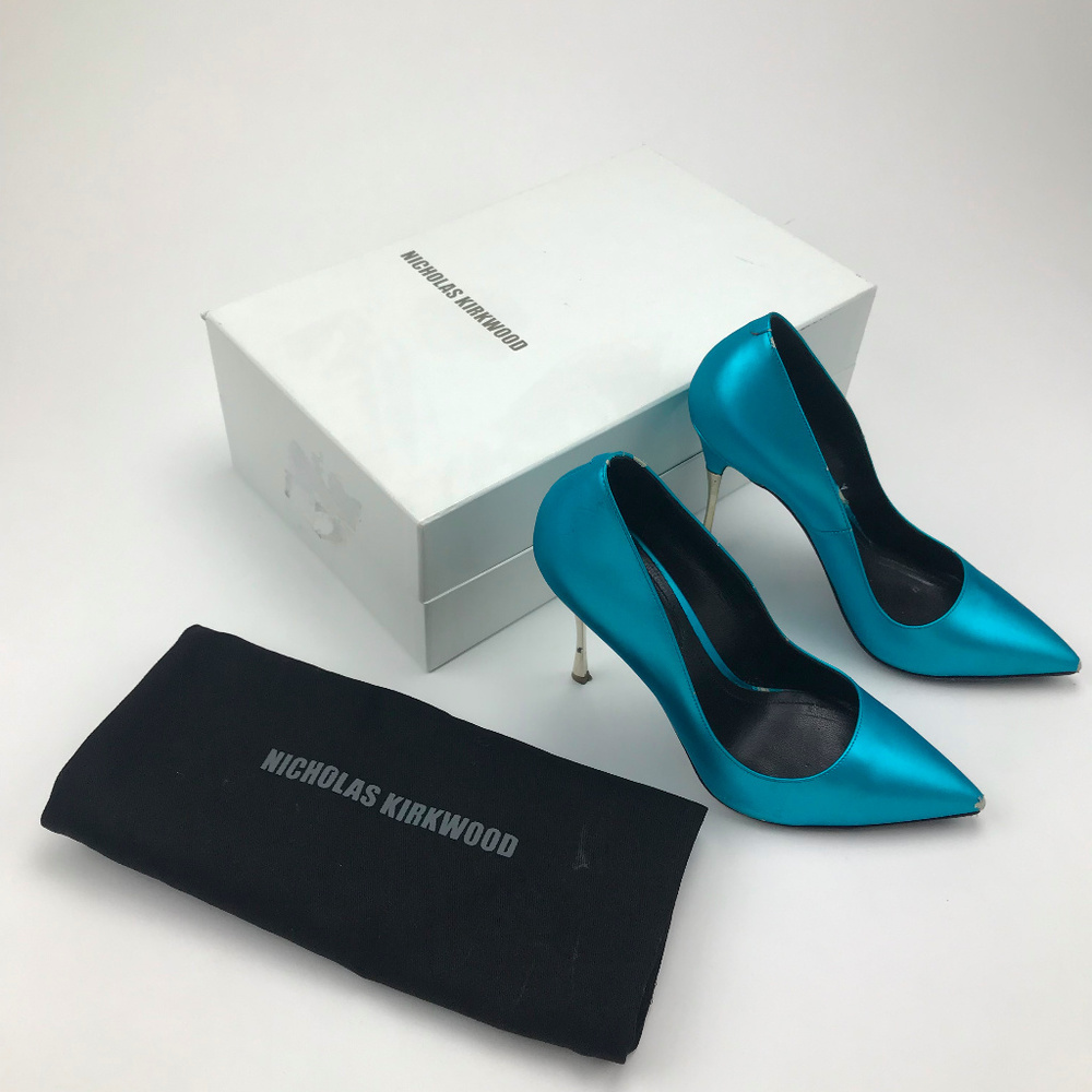 Nicolas Kirkwood Electric Blue Pumps